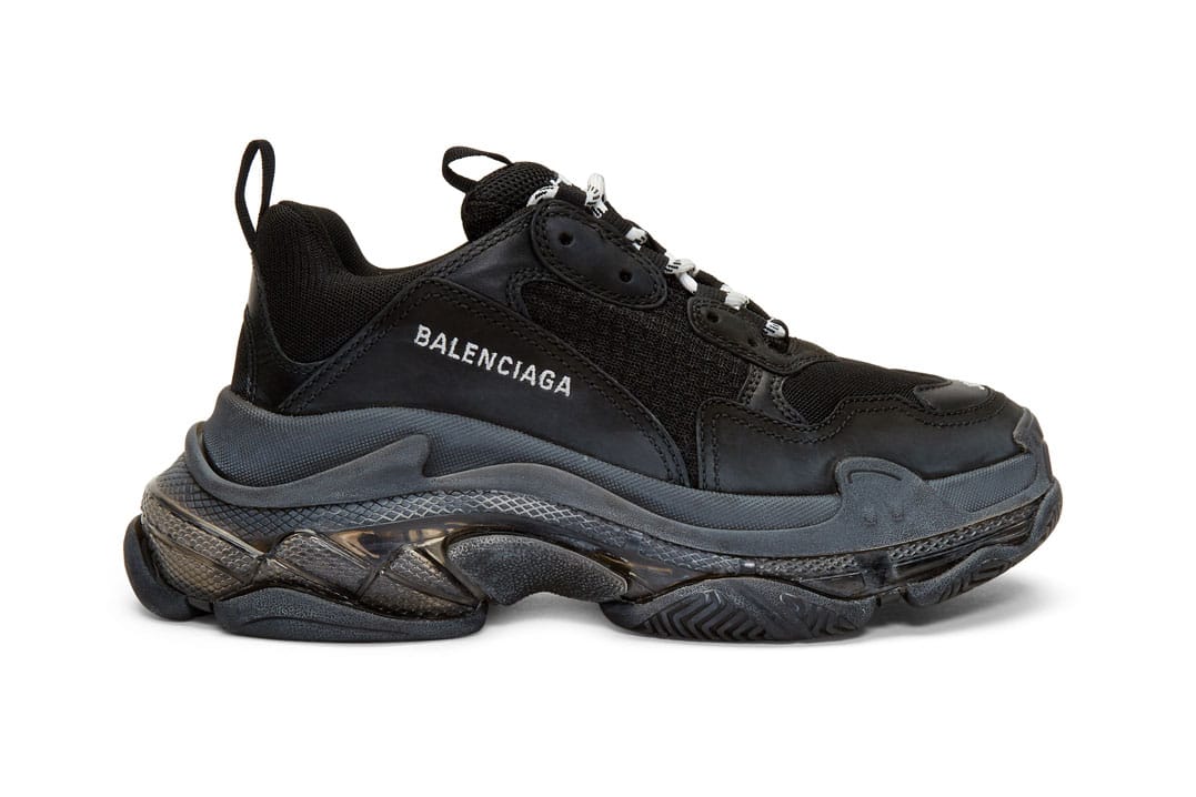 balenciaga shoes sale Mens Triple S leather and mesh